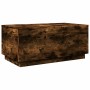 Couchtisch aus geräucherter Eiche mit LED-Leuchten, 90 x 50 x 40 cm von , Couchtisch - Ref: Foro24-839879, Preis: 64,47 €, Ra...