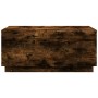 Mesa de centro con luces LED roble ahumado 90x50x40 cm de , Mesas de centro - Ref: Foro24-839879, Precio: 64,38 €, Descuento: %