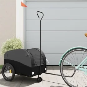 Remolque para bicicleta hierro negro 30 kg de , Remolques para bicicletas - Ref: Foro24-94143, Precio: 86,83 €, Descuento: %