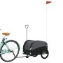 Remolque para bicicleta hierro negro 30 kg de , Remolques para bicicletas - Ref: Foro24-94143, Precio: 86,83 €, Descuento: %
