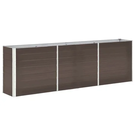 Braunes Gartenbett aus verzinktem Stahl, 240 x 40 x 77 cm von vidaXL, Töpfe und Pflanzgefäße - Ref: Foro24-47042, Preis: 76,0...