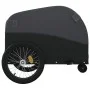 Remolque para bicicleta hierro negro 30 kg de , Remolques para bicicletas - Ref: Foro24-94143, Precio: 86,83 €, Descuento: %