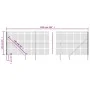 Wire fence with anchor spikes green 1.4x10 m by , fence panels - Ref: Foro24-154131, Price: 128,64 €, Discount: %