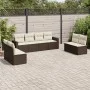 8-piece garden sofa set and brown synthetic rattan cushions by , Garden sets - Ref: Foro24-3218843, Price: 507,04 €, Discount: %