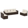 8-piece garden sofa set and brown synthetic rattan cushions by , Garden sets - Ref: Foro24-3218843, Price: 481,27 €, Discount: %