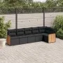 6-piece garden sofa set and black synthetic rattan cushions by , Garden sets - Ref: Foro24-3260067, Price: 400,56 €, Discount: %