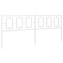 White metal headboard 200 cm by , Headboards and footboards - Ref: Foro24-374328, Price: 50,34 €, Discount: %