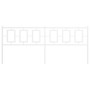 White metal headboard 200 cm by , Headboards and footboards - Ref: Foro24-374328, Price: 50,34 €, Discount: %