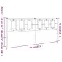 Kopfteil aus weißem Metall, 200 cm von , Kopf- und Fußteile - Ref: Foro24-374328, Preis: 49,62 €, Rabatt: %