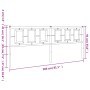 Kopfteil aus weißem Metall, 200 cm von , Kopf- und Fußteile - Ref: Foro24-374328, Preis: 50,34 €, Rabatt: %