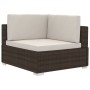 4-piece garden sofa set and brown synthetic rattan cushions by vidaXL, Garden sets - Ref: Foro24-47269, Price: 346,96 €, Disc...
