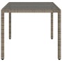 Gartentisch Glasoberfläche PE Rattan grau 150x90x75 cm von , Gartentische - Ref: Foro24-365532, Preis: 147,47 €, Rabatt: %