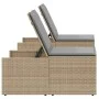 Tumbonas con mesita 2 unidades ratán sintético beige de , Tumbonas - Ref: Foro24-368425, Precio: 182,96 €, Descuento: %