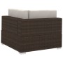 4-piece garden sofa set and brown synthetic rattan cushions by vidaXL, Garden sets - Ref: Foro24-47269, Price: 346,96 €, Disc...