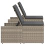Sonnenliegen mit Tisch 2 Einheiten hellgraues synthetisches Rattan von , Liegen - Ref: Foro24-368427, Preis: 187,47 €, Rabatt: %