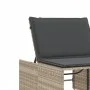 Sun loungers with table 2 units light gray synthetic rattan by , Loungers - Ref: Foro24-368427, Price: 183,59 €, Discount: %