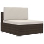 4-piece garden sofa set and brown synthetic rattan cushions by vidaXL, Garden sets - Ref: Foro24-47269, Price: 346,96 €, Disc...