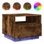 Couchtisch mit LED-Leuchten, geräucherte Eiche, 50 x 49 x 40 cm von , Couchtisch - Ref: Foro24-839830, Preis: 53,43 €, Rabatt: %