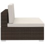 4-piece garden sofa set and brown synthetic rattan cushions by vidaXL, Garden sets - Ref: Foro24-47269, Price: 346,96 €, Disc...