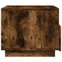 Mesa de centro con luces LED roble ahumado 50x49x40 cm de , Mesas de centro - Ref: Foro24-839830, Precio: 53,36 €, Descuento: %
