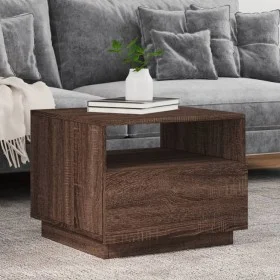 Coffee table with LED lights oak brown 50x49x40 cm by , Coffee table - Ref: Foro24-839832, Price: 67,83 €, Discount: %