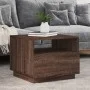 Coffee table with LED lights oak brown 50x49x40 cm by , Coffee table - Ref: Foro24-839832, Price: 67,83 €, Discount: %