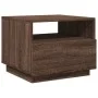 Coffee table with LED lights oak brown 50x49x40 cm by , Coffee table - Ref: Foro24-839832, Price: 67,83 €, Discount: %
