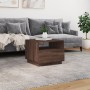 Mesa de centro con luces LED marrón roble 50x49x40 cm de , Mesas de centro - Ref: Foro24-839832, Precio: 68,78 €, Descuento: %