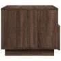 Coffee table with LED lights oak brown 50x49x40 cm by , Coffee table - Ref: Foro24-839832, Price: 67,83 €, Discount: %