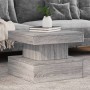 Coffee table with LED lights Sonoma gray 50x50x40 cm by , Coffee table - Ref: Foro24-839845, Price: 78,80 €, Discount: %
