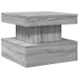 Coffee table with LED lights Sonoma gray 50x50x40 cm by , Coffee table - Ref: Foro24-839845, Price: 78,80 €, Discount: %