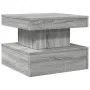 Coffee table with LED lights Sonoma gray 50x50x40 cm by , Coffee table - Ref: Foro24-839845, Price: 77,59 €, Discount: %