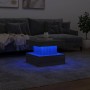 Coffee table with LED lights Sonoma gray 50x50x40 cm by , Coffee table - Ref: Foro24-839845, Price: 78,80 €, Discount: %