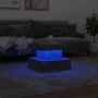 Coffee table with LED lights Sonoma gray 50x50x40 cm by , Coffee table - Ref: Foro24-839845, Price: 77,59 €, Discount: %