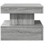 Coffee table with LED lights Sonoma gray 50x50x40 cm by , Coffee table - Ref: Foro24-839845, Price: 77,59 €, Discount: %