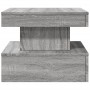 Coffee table with LED lights Sonoma gray 50x50x40 cm by , Coffee table - Ref: Foro24-839845, Price: 78,80 €, Discount: %