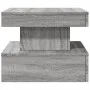 Mesa de centro con luces LED gris Sonoma 50x50x40 cm de , Mesas de centro - Ref: Foro24-839845, Precio: 77,59 €, Descuento: %