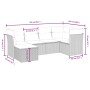 Garden sofa set with beige cushions mix 6 pieces PE rattan by , Garden sets - Ref: Foro24-3263175, Price: 374,42 €, Discount: %