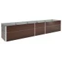 Braunes Blumenbeet aus verzinktem Stahl, 400 x 80 x 45 cm von vidaXL, Töpfe und Pflanzgefäße - Ref: Foro24-47058, Preis: 85,1...