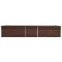 Braunes Blumenbeet aus verzinktem Stahl, 400 x 80 x 45 cm von vidaXL, Töpfe und Pflanzgefäße - Ref: Foro24-47058, Preis: 85,1...