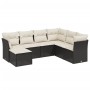 7-teiliges Garten-Essset und schwarze Kissen aus synthetischem Rattan von , Gartensets - Ref: Foro24-3263212, Preis: 387,44 €...