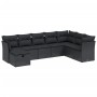 8-teiliges Gartensofa-Set und schwarze synthetische Rattankissen von , Gartensets - Ref: Foro24-3263271, Preis: 507,12 €, Rab...