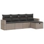 Garden sofa set with cushions 5 pieces gray synthetic rattan by , Garden sets - Ref: Foro24-3263466, Price: 291,30 €, Discoun...