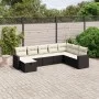 Set de sofás de jardín 8 piezas y cojines ratán sintético negro de , Conjuntos de jardín - Ref: Foro24-3263582, Precio: 456,5...