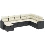 8-teiliges Gartensofa-Set und schwarze synthetische Rattankissen von , Gartensets - Ref: Foro24-3263582, Preis: 441,63 €, Rab...