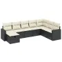 Set de sofás de jardín 8 piezas y cojines ratán sintético negro de , Conjuntos de jardín - Ref: Foro24-3263582, Precio: 456,5...