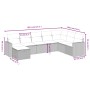 8-teiliges Gartensofa-Set und schwarze synthetische Rattankissen von , Gartensets - Ref: Foro24-3263582, Preis: 441,63 €, Rab...