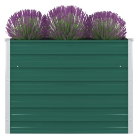 Jardinera elevada de acero galvanizado verde 100x100x77 cm de vidaXL, Maceteros y jardineras - Ref: Foro24-47021, Precio: 58,...