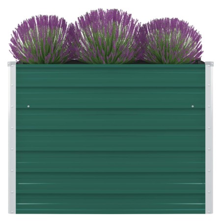 Jardinera elevada de acero galvanizado verde 100x100x77 cm de vidaXL, Maceteros y jardineras - Ref: Foro24-47021, Precio: 54,...