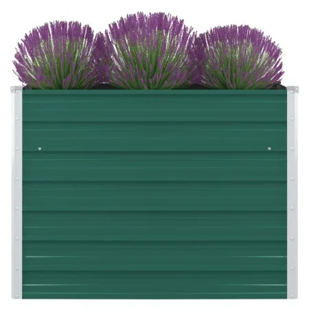 Jardinera elevada de acero galvanizado verde 100x100x77 cm de vidaXL, Maceteros y jardineras - Ref: Foro24-47021, Precio: 60,...